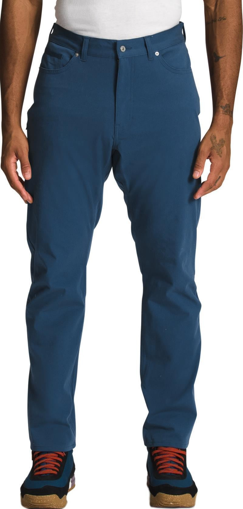 Field 5-Pocket Pants, Long - Mens - shady blue 1