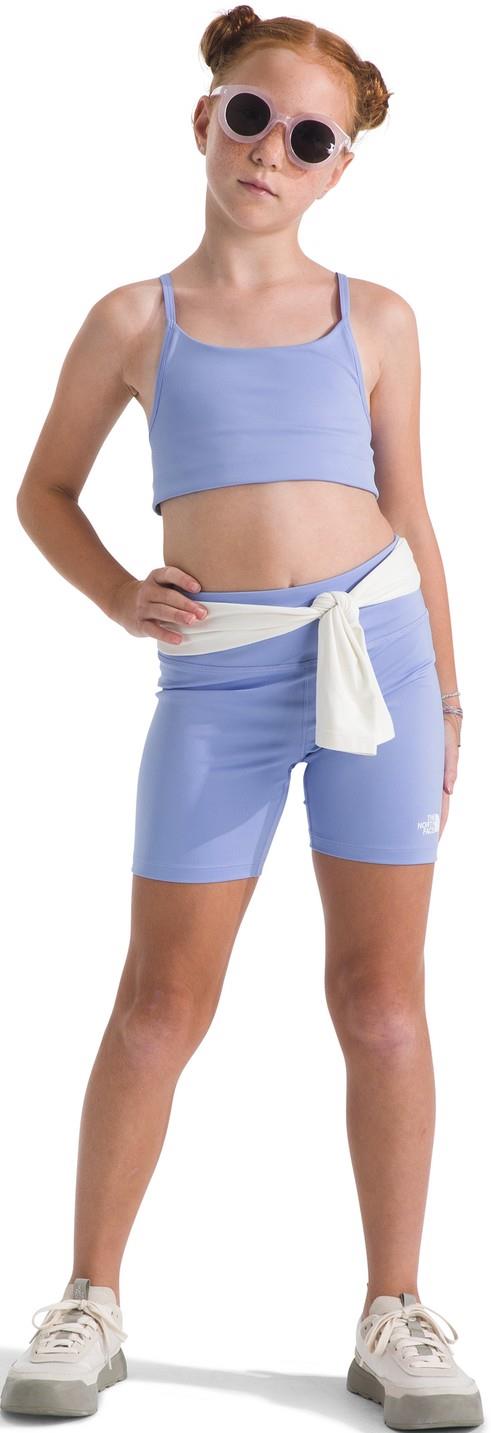 Flex Tight Shorts, 5" Inseam - Girls - periwinkle glow 1