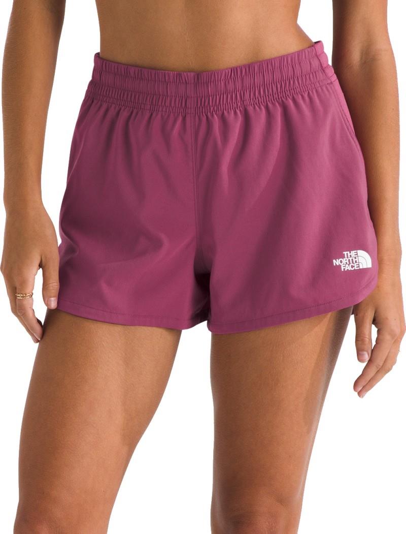 Flex Woven Shorts, 3" Inseam - Womens - cyber berry 1