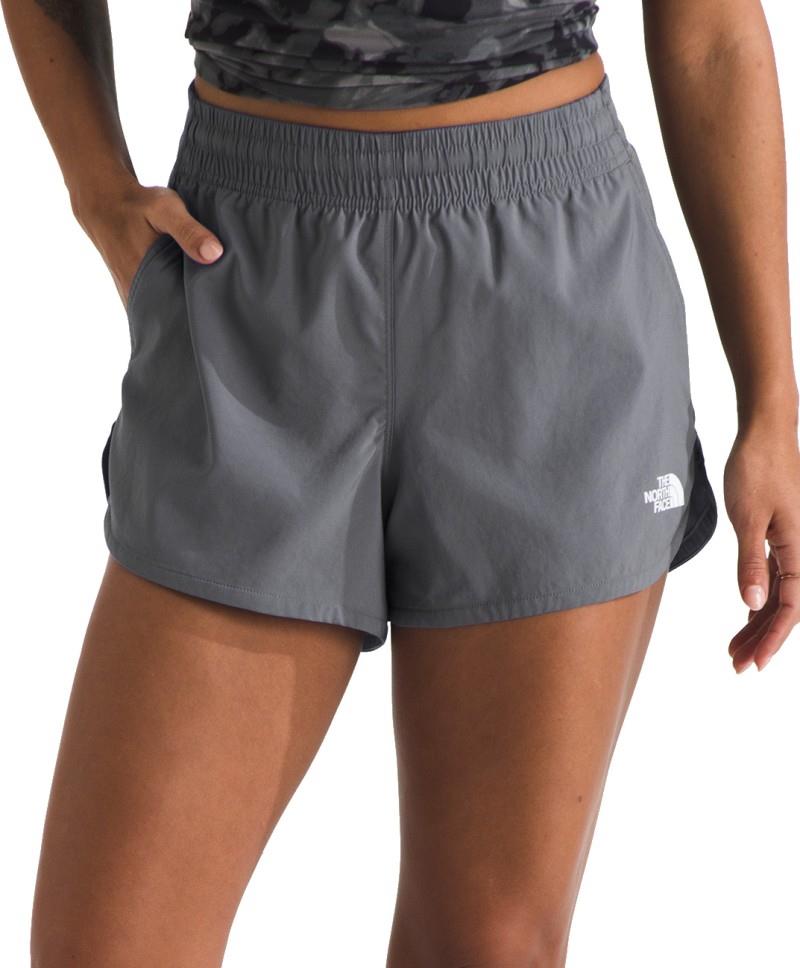 Flex Woven Shorts, 3" Inseam - Womens - smoked pearl 1