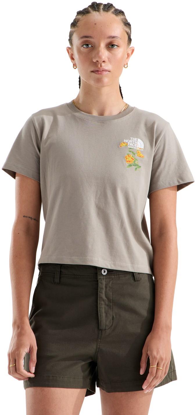 Flora Embro Graphic SS Tee - Womens - stone slab 1