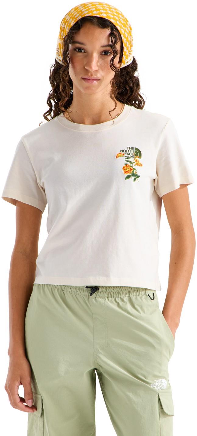 Flora Embro Graphic SS Tee - Womens - white dune 1