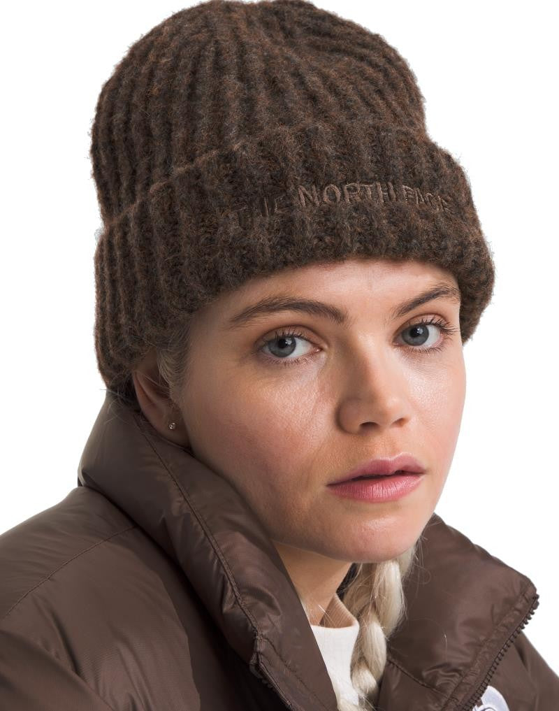 Fohair Cabin Beanie - smokey brown 1