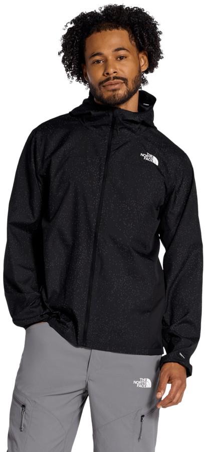 Fontanales Wind Jacket Reflective - Mens - tnf black seed reflective print 1