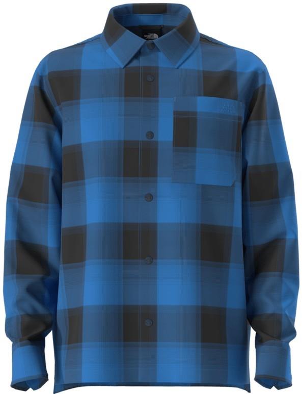 Forest Flannel LS Shacket - Mens - active blue shadow plaid 1