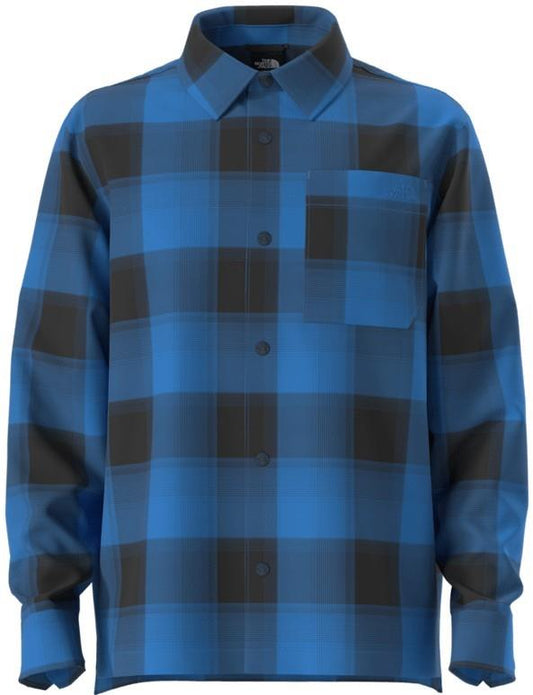 Forest Flannel LS Shacket - Mens - active blue shadow plaid 1