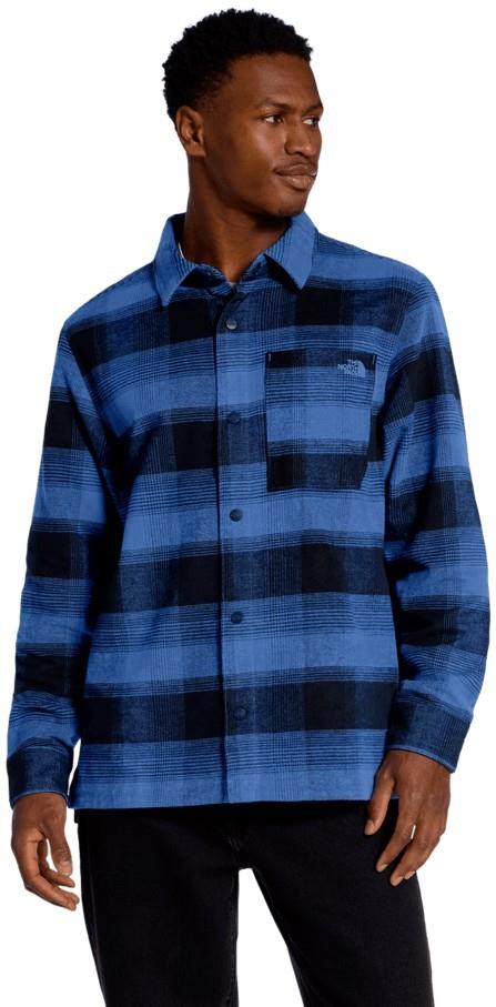 Forest Flannel LS Shacket - Mens - active blue shadow plaid 1