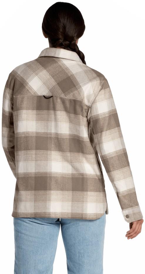 Forest Flannel LS Shacket - Womens - garnet shadow plaid 1
