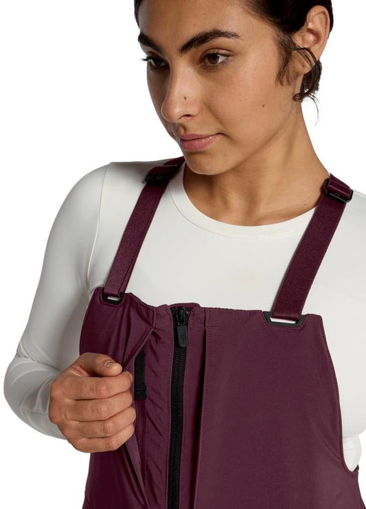 Freedom Insulated Bibs, Long - Womens - burgundy crush 1
