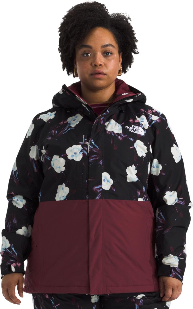 Freedom Insulated Jacket, Plus - Womens - tnf black winter flowers print / alpine plum 1