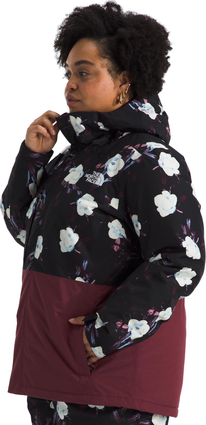 Freedom Insulated Jacket, Plus - Womens - tnf black winter flowers print / alpine plum 1