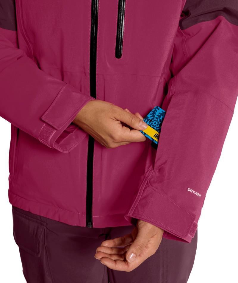 Freedom Insulated Jacket - Womens - lali guran / burgundy crush 1