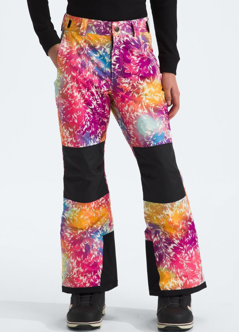 Freedom Insulated Pants - Girls - radiant poppy blowing wind print 1