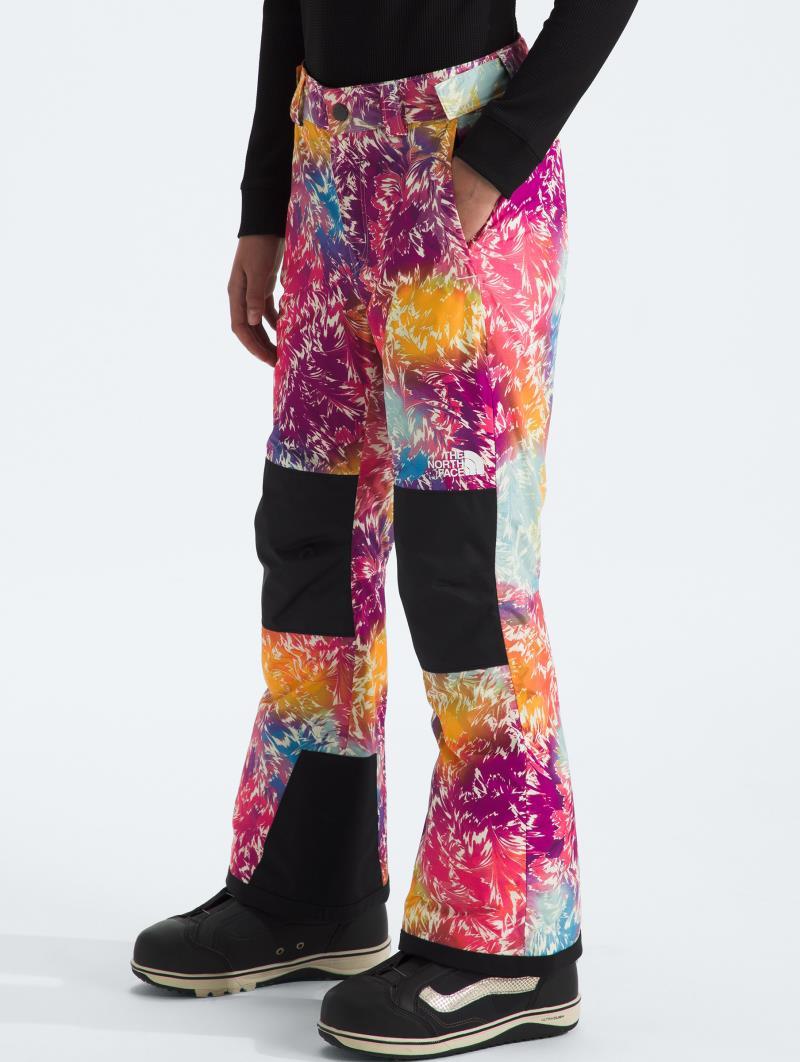 Freedom Insulated Pants - Girls - radiant poppy blowing wind print 1