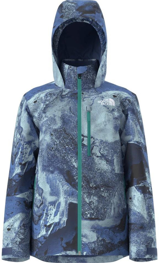 Freedom Insulated Printed Jacket - Boys - bold blue half dome strata print 1