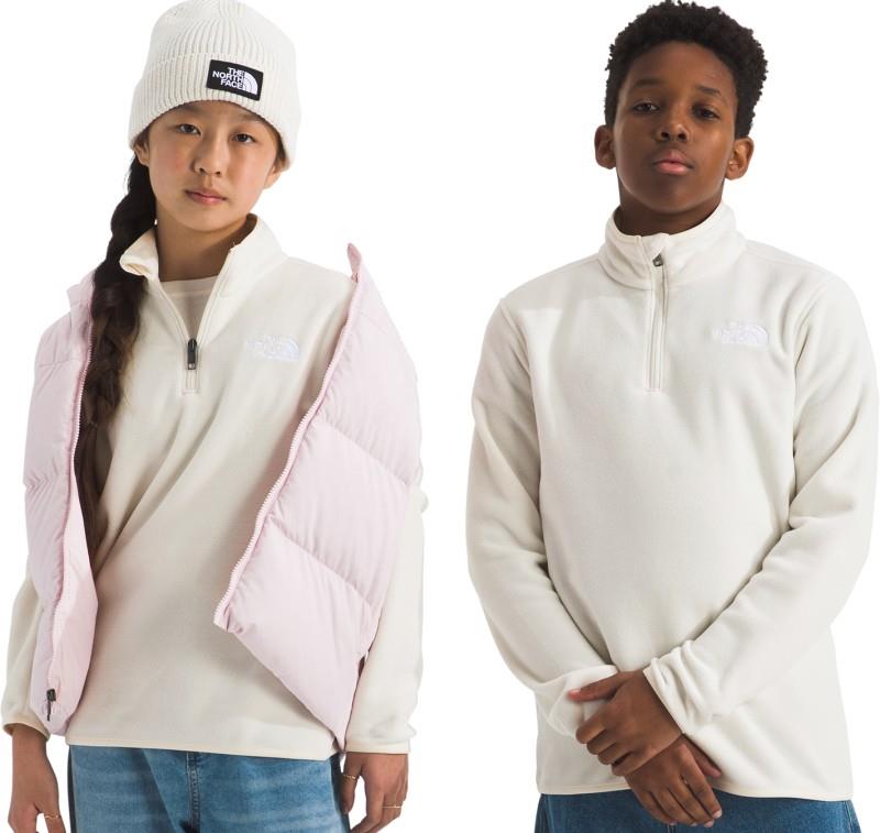 Glacier 1/4 Zip Pullover - Teen - white dune 1