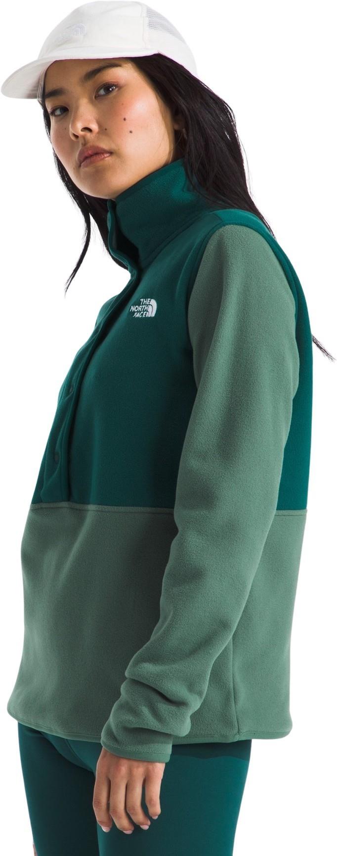 Glacier Fleece 1/2 Snap - Womens - duck green / deep nori 1