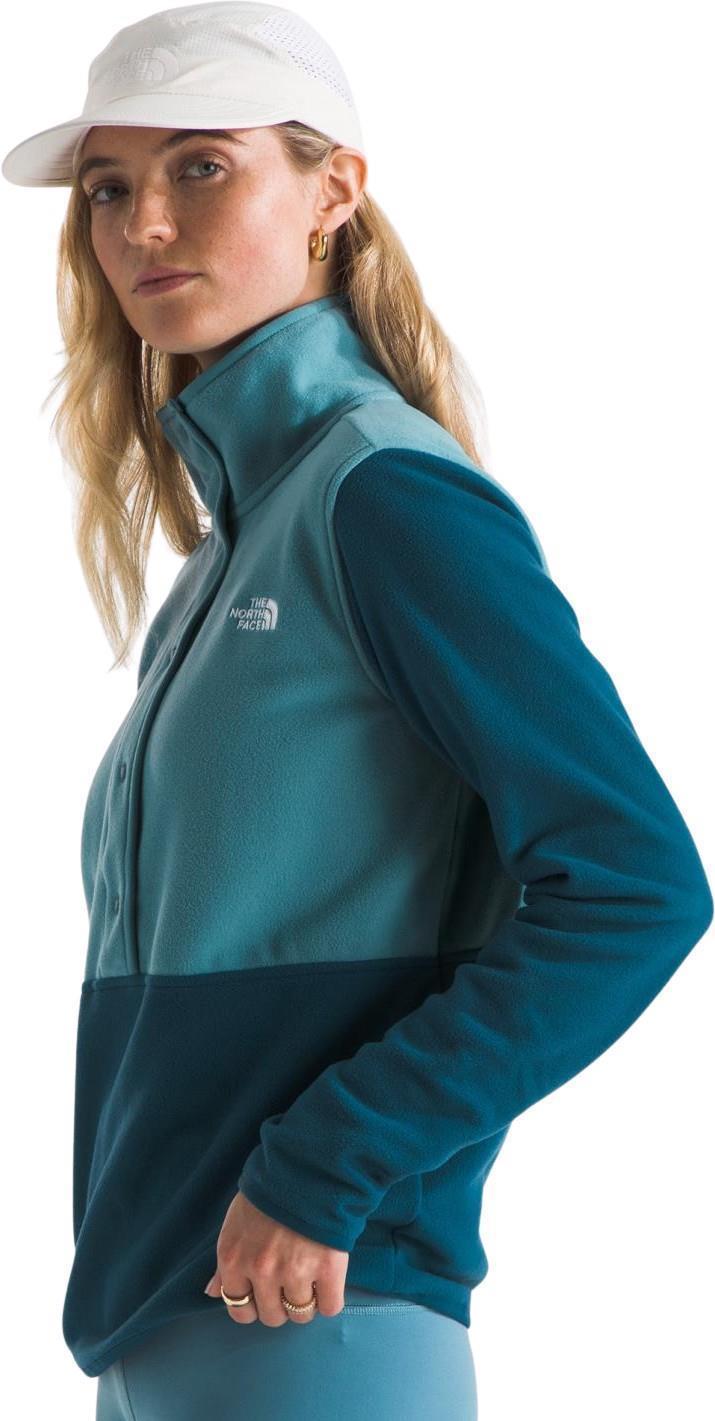 Glacier Fleece 1/2 Snap - Womens - midnight petrol / algae blue 1