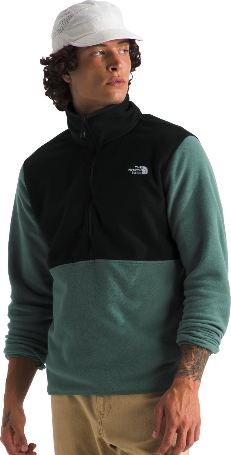 Glacier Fleece 1/2 Zip - Mens - duck green / tnf black 1