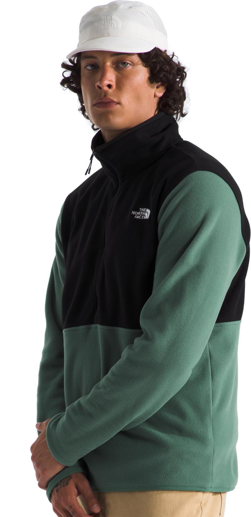 Glacier Fleece 1/2 Zip - Mens - duck green / tnf black 1