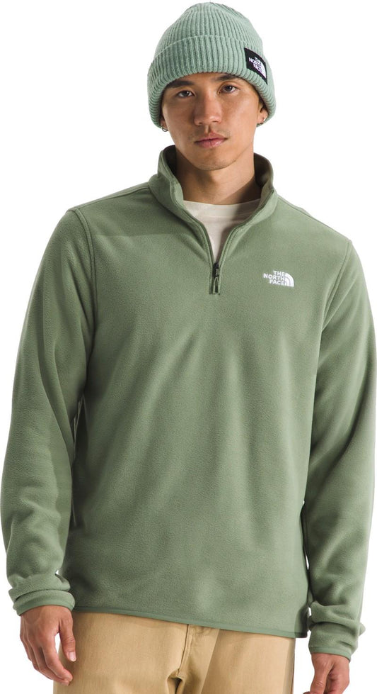 Glacier Fleece 1/4 Zip Jacket - Mens - bark mist 1