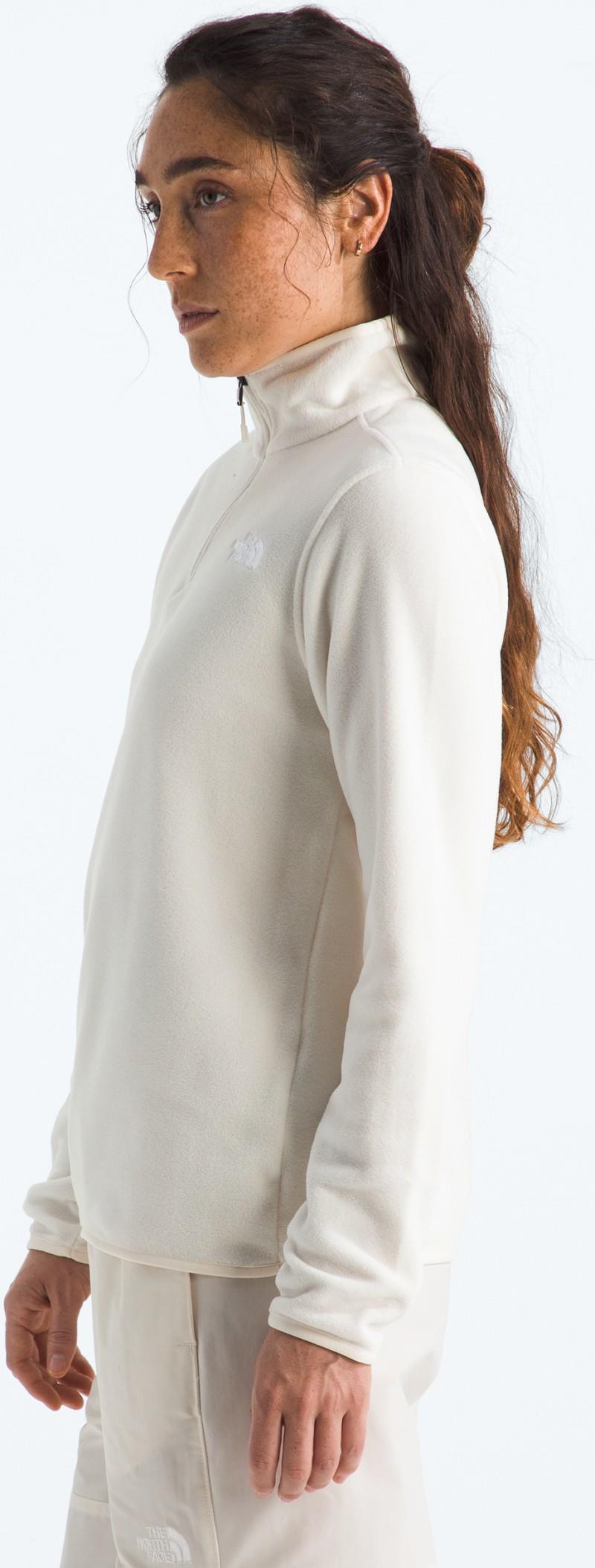 Glacier Fleece 1/4 Zip Jacket - Womens - white dune 1