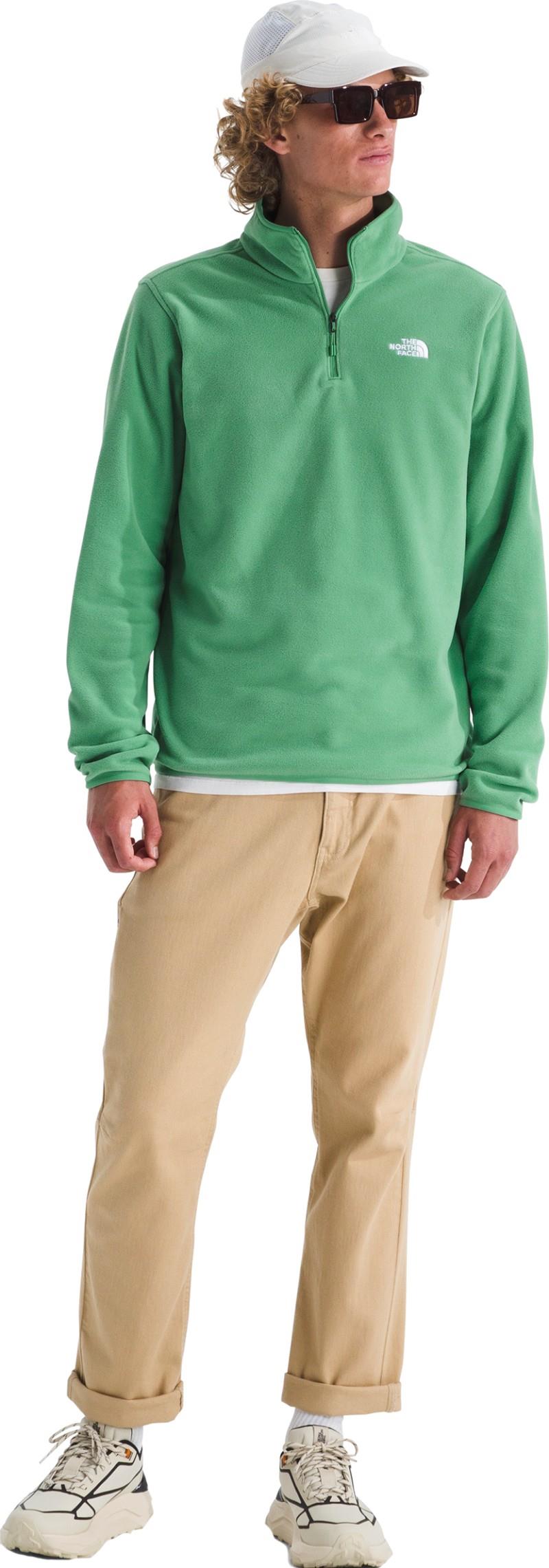 Glacier Fleece Quarter Zip Jacket - Mens - dimmed algae 1