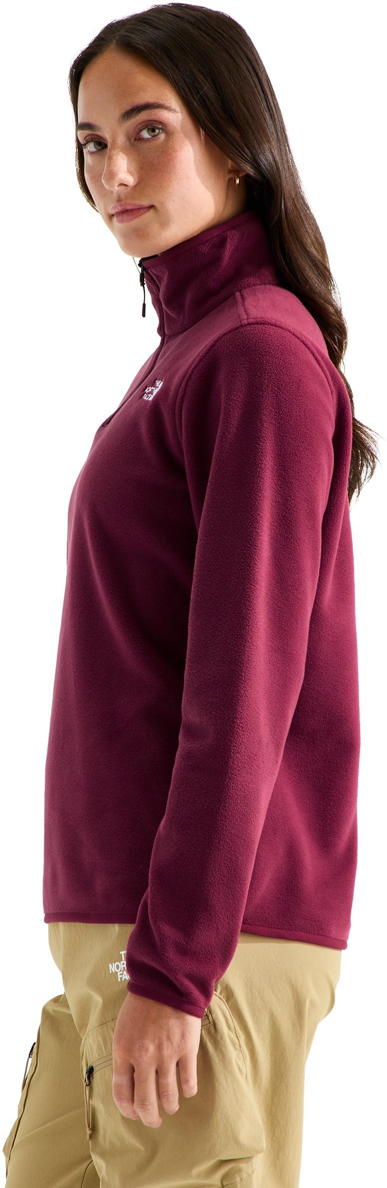 Glacier Fleece Quarter Zip Jacket - Womens - burgundy crush 1