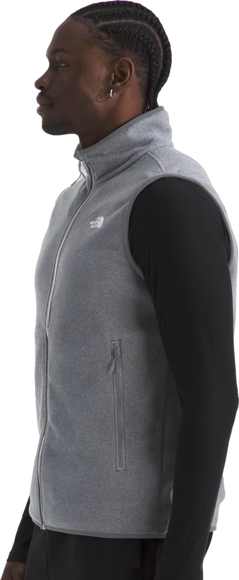 Glacier Fleece Vest - Mens - tnf mid grey heather 1