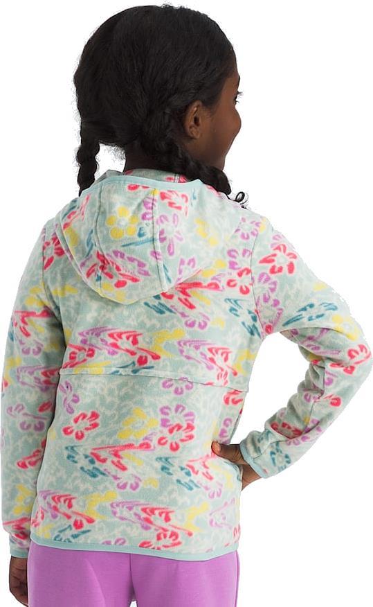 Glacier Full Zip Hoodie - Kids - muted pine folk floral tossed print 1