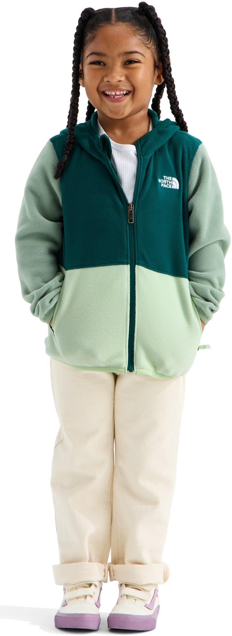 Glacier Full Zip Hoodie - Kids - pacific teal / calcified lime / slate moss 1