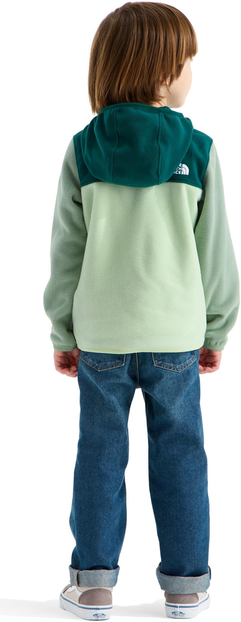 Glacier Full Zip Hoodie - Kids - pacific teal / calcified lime / slate moss 1