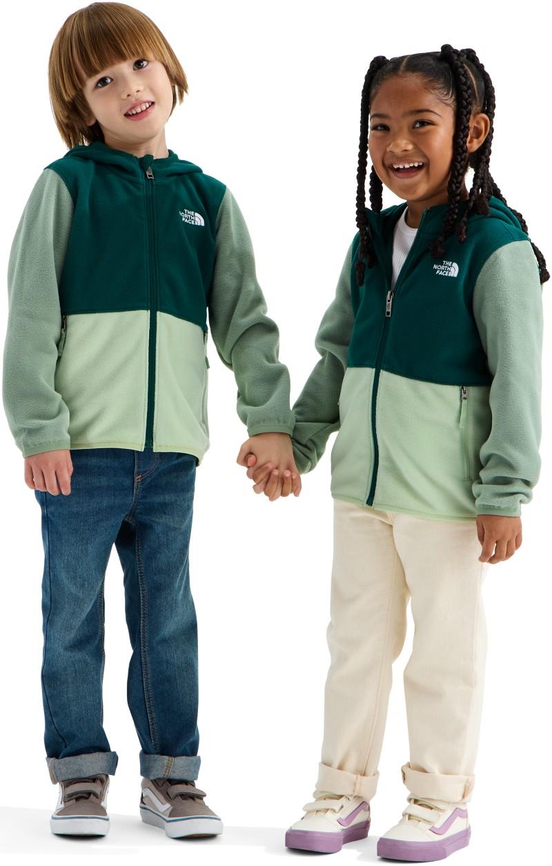 Glacier Full Zip Hoodie - Kids - pacific teal / calcified lime / slate moss 1