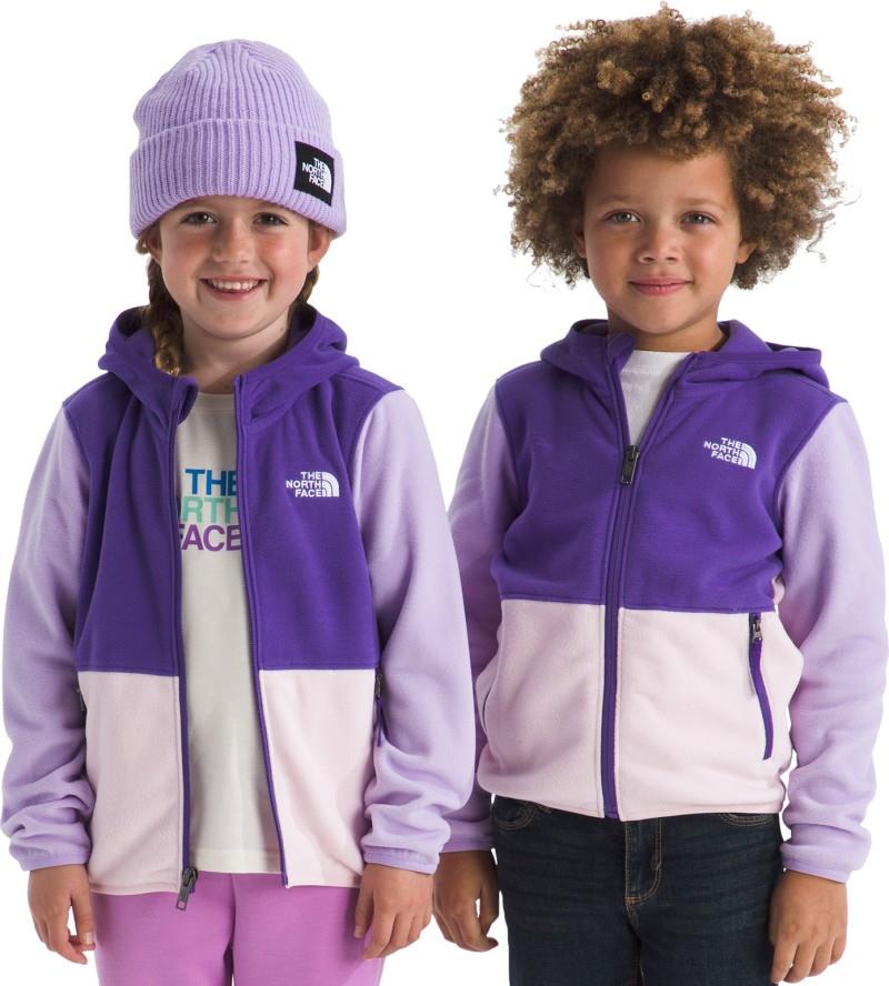 Glacier Full Zip Hoodie - Kids - peak purple / lite lilac / pale blossom 1