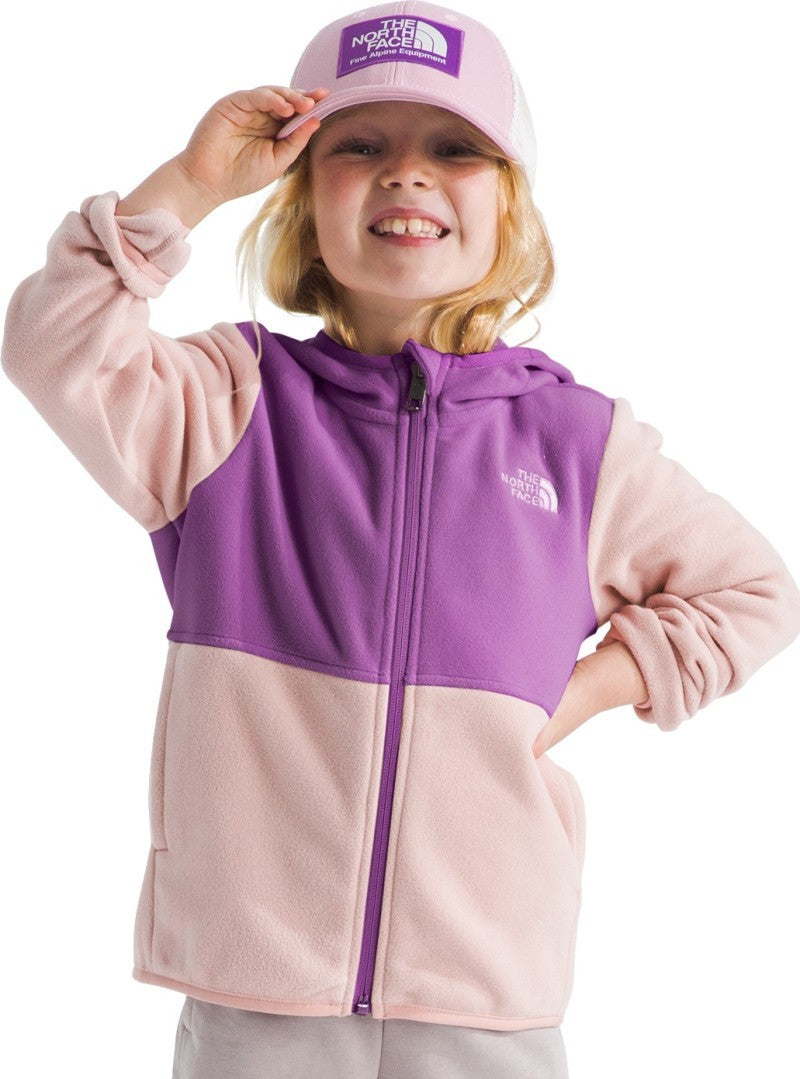 Glacier Full Zip Hoodie - Kids - pink moss / grape 1