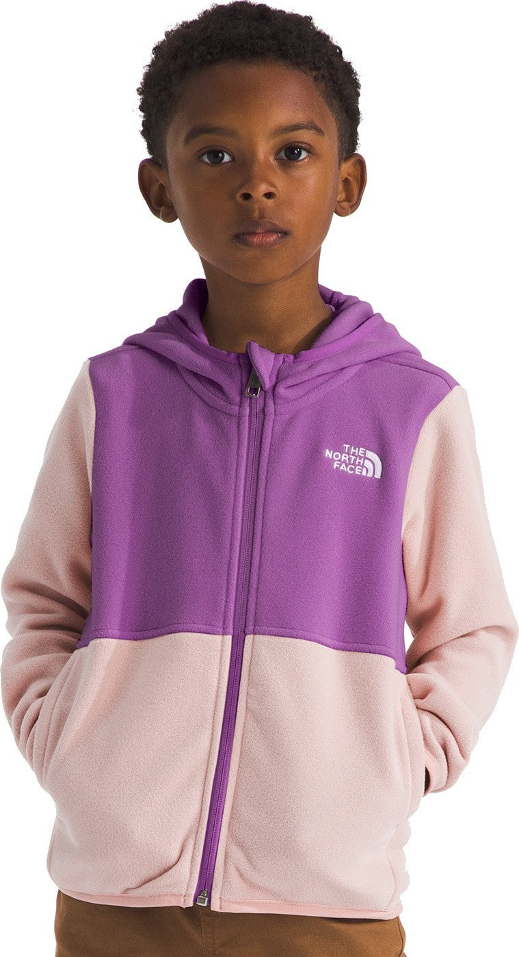 Glacier Full Zip Hoodie - Kids - pink moss / grape 1