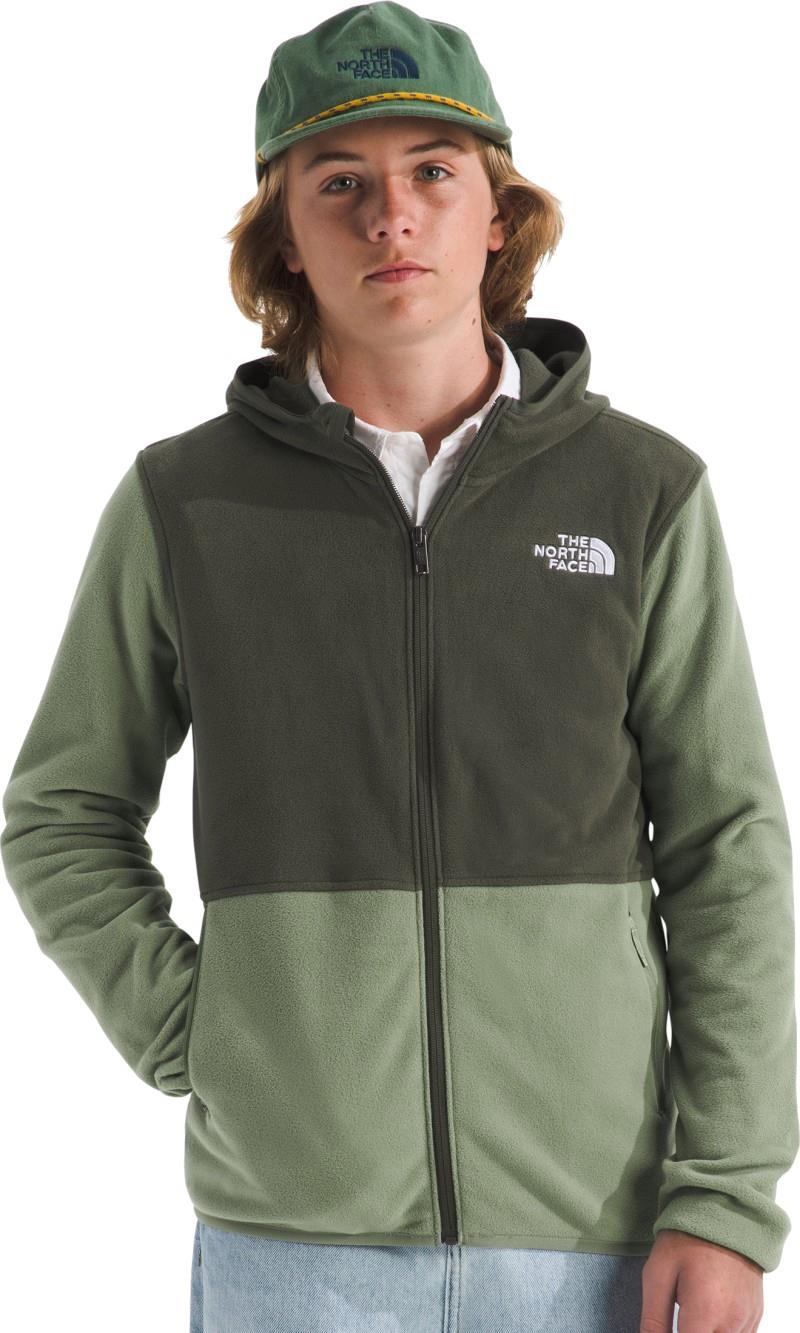 Glacier Full Zip Hoodie - Teen - bark mist / new taupe green 1