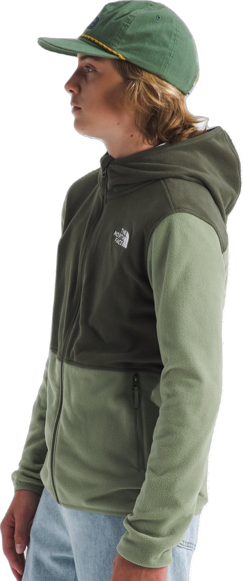 Glacier Full Zip Hoodie - Teen - bark mist / new taupe green 1