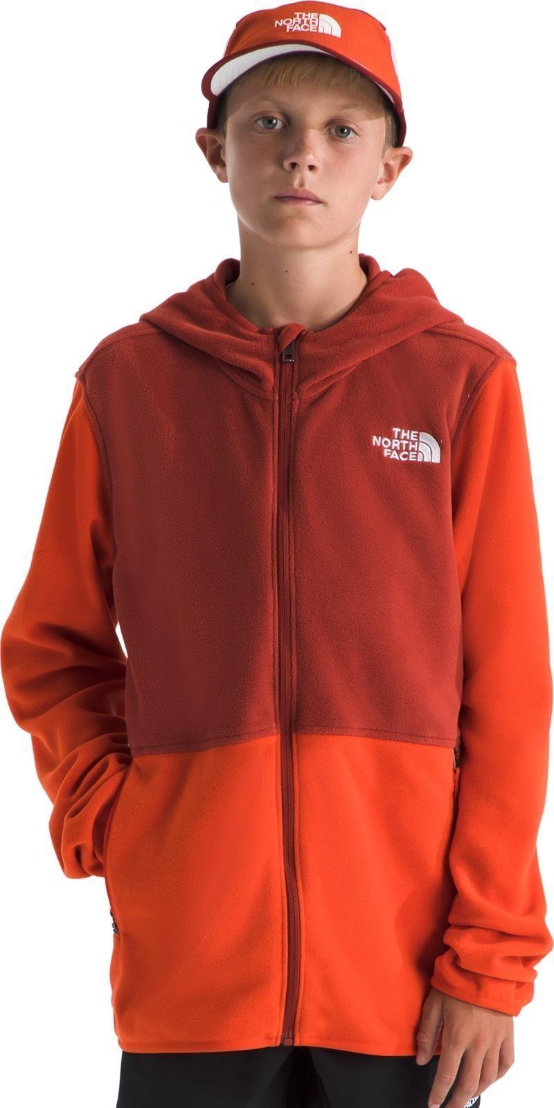 Glacier Full Zip Hoodie - Teen - lava red / iron clay 1