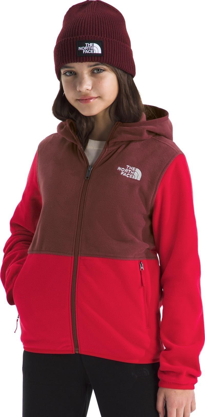 Glacier Full Zip Hoodie - Teen - tnf red / sumac 1