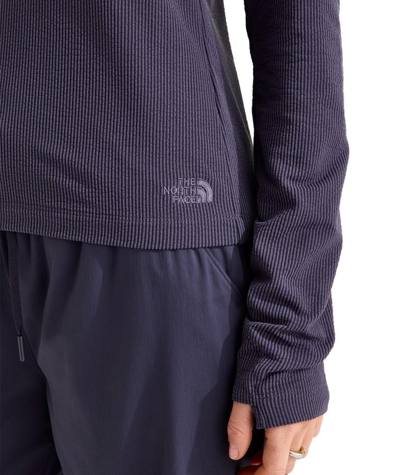 Golden Ridge Ribbed LS Tee - Womens - endless dusk 1