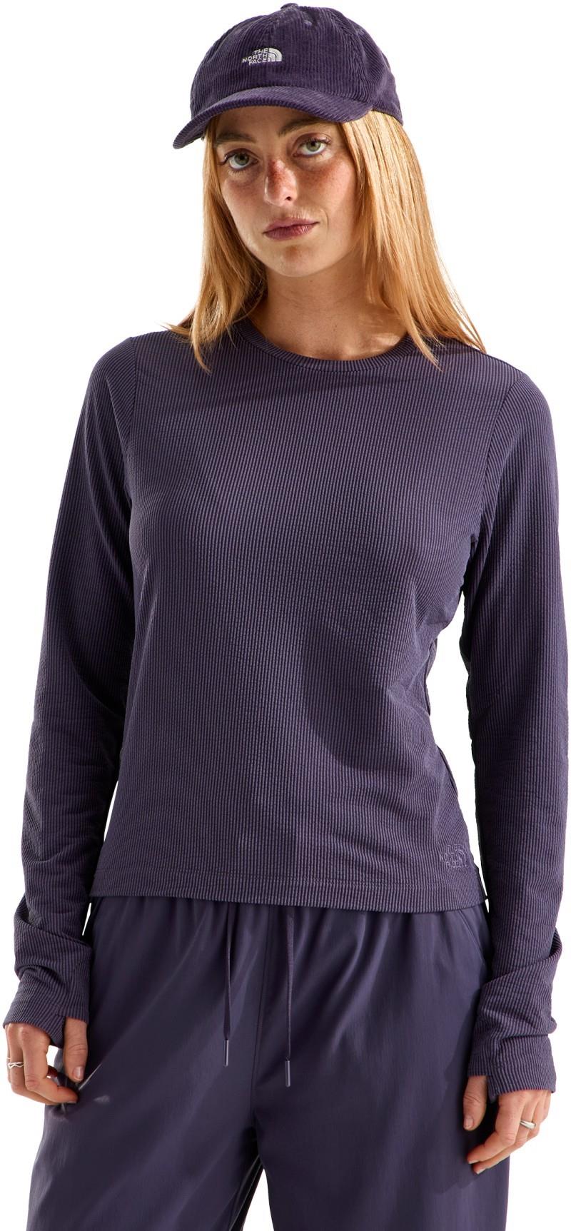 Golden Ridge Ribbed LS Tee - Womens - endless dusk 1