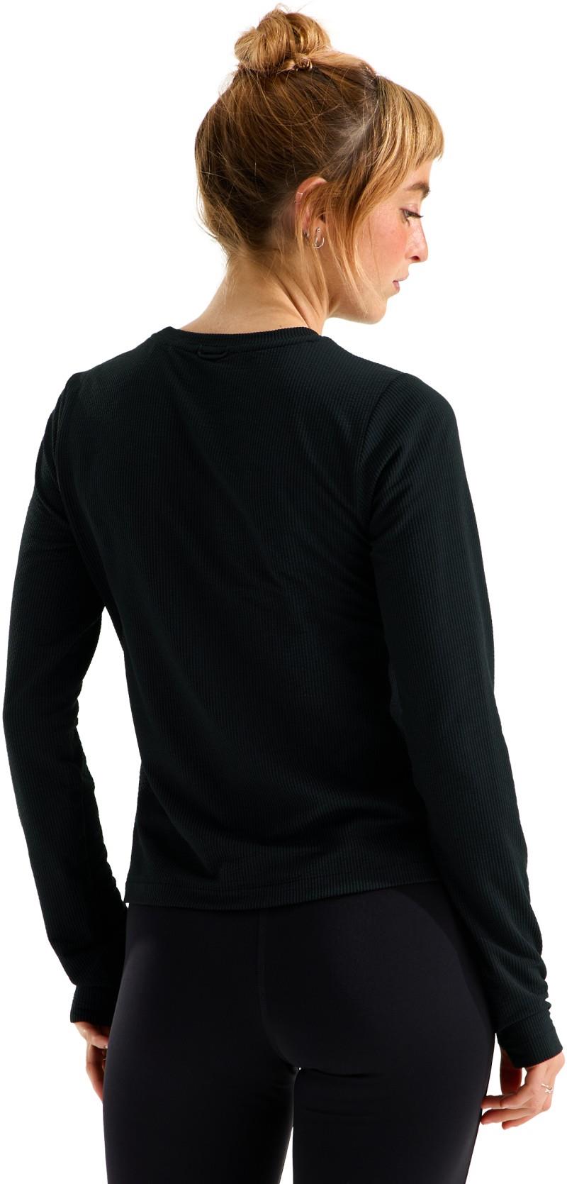 Golden Ridge Ribbed LS Tee - Womens - tnf black 1