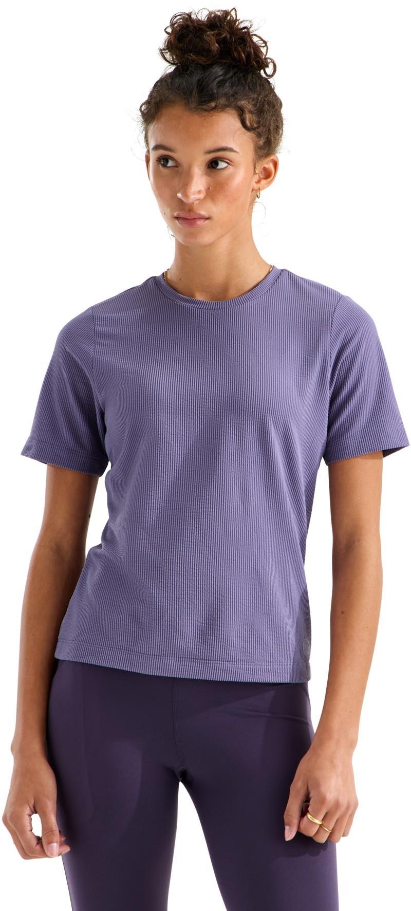 Golden Ridge Ribbed SS - Womens - grounded plum 1