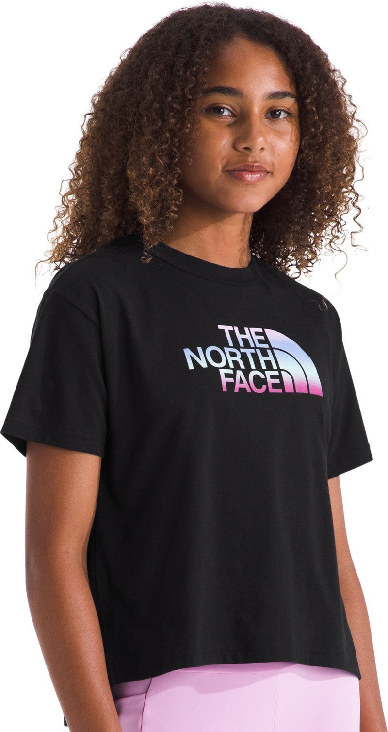 Gradient Half Dome Graphic SS Tee - Girls - tnf black / tnf black 1