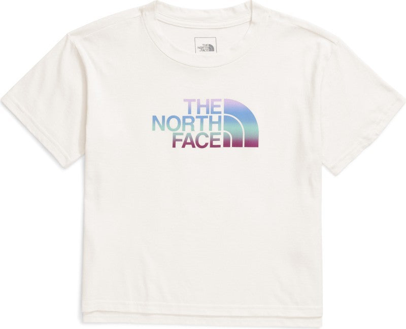 Gradient Half Dome Graphic SS Tee - Girls - white dune 1