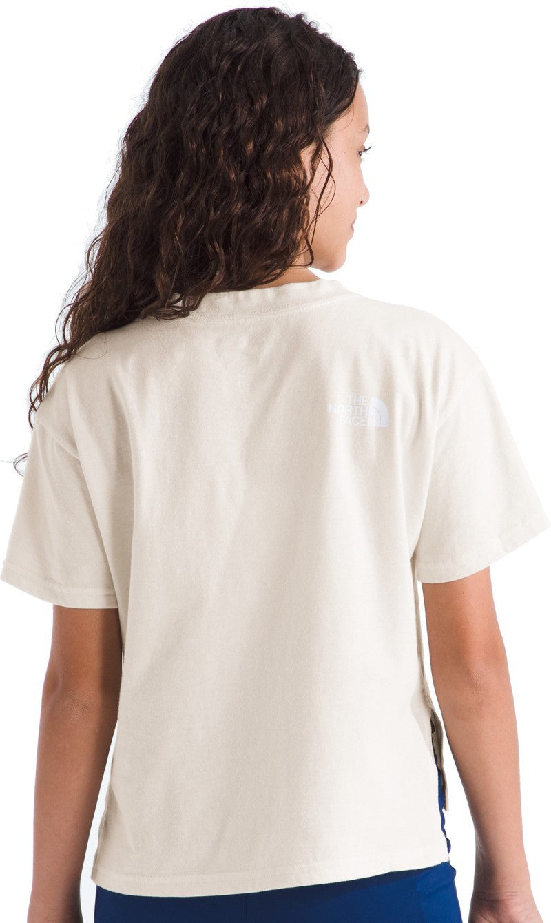 Gradient Half Dome Graphic SS Tee - Girls - white dune 1