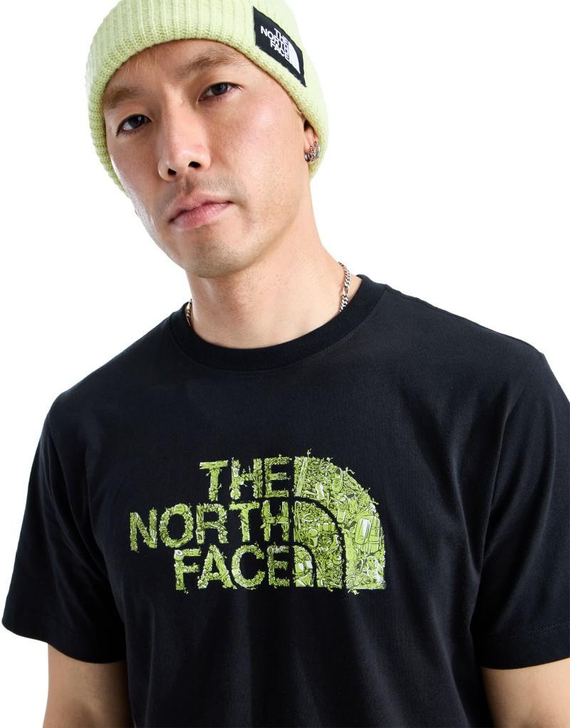 Half Dome Collage Sketch SS Tee - Mens - tnf black 1