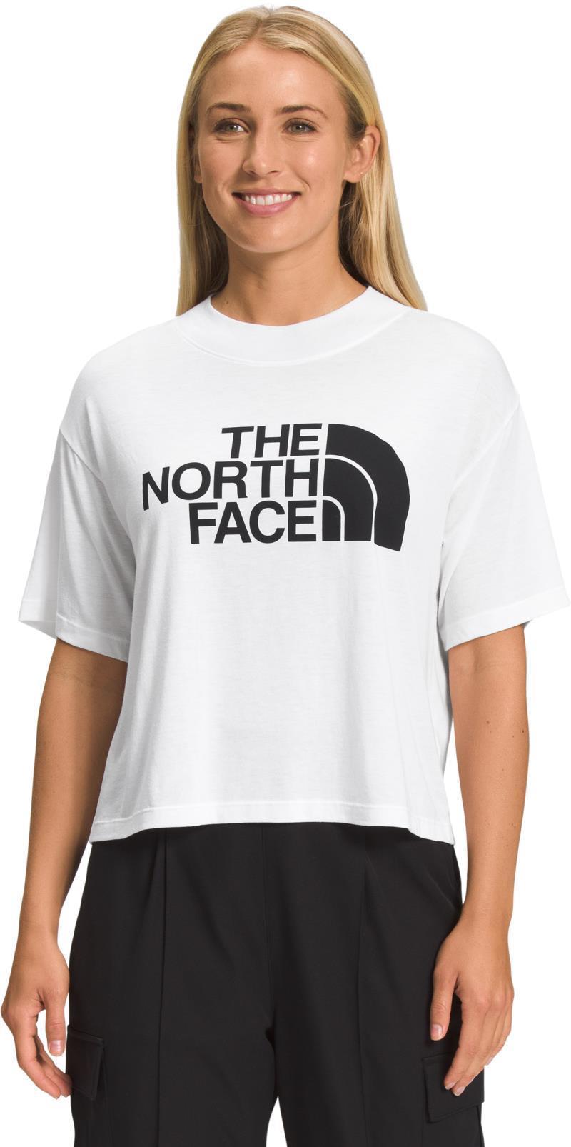 Half Dome Crop SS Tee - Womens - tnf white / tnf black 1