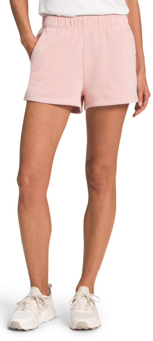 Half Dome Fleece Shorts, Reg - Womens - Pink Moss / TNF White 1